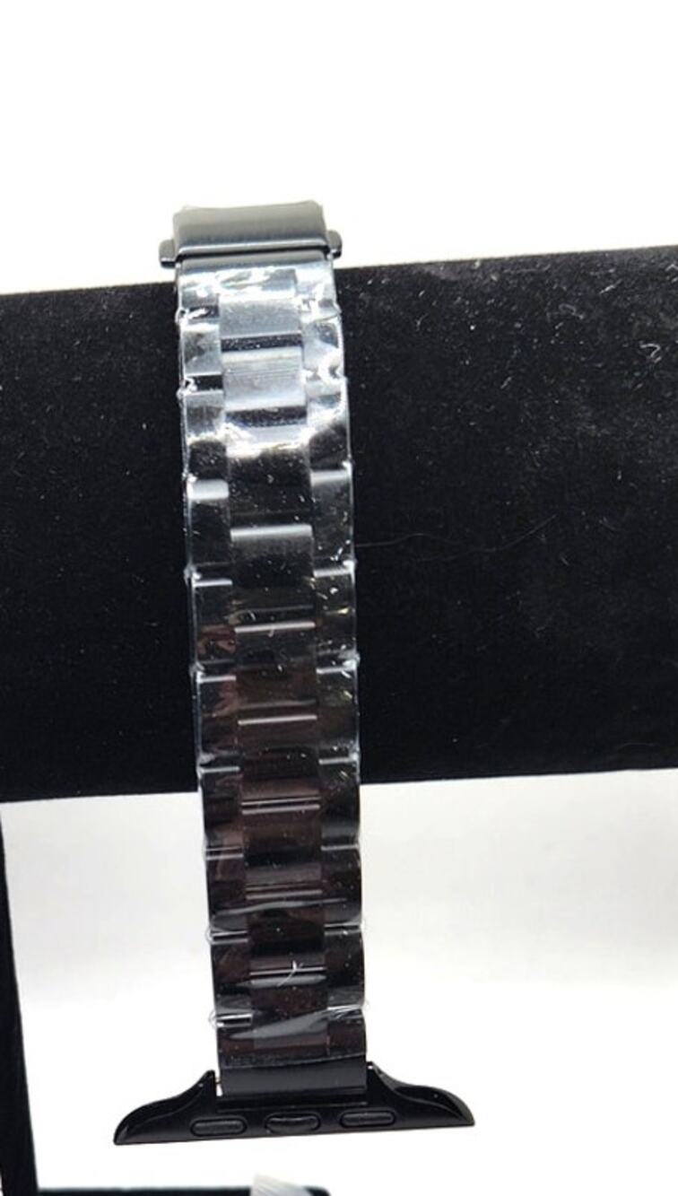 Posh Tech Silver Stainless Steel Apple Watch Link Band 42 to 44mm